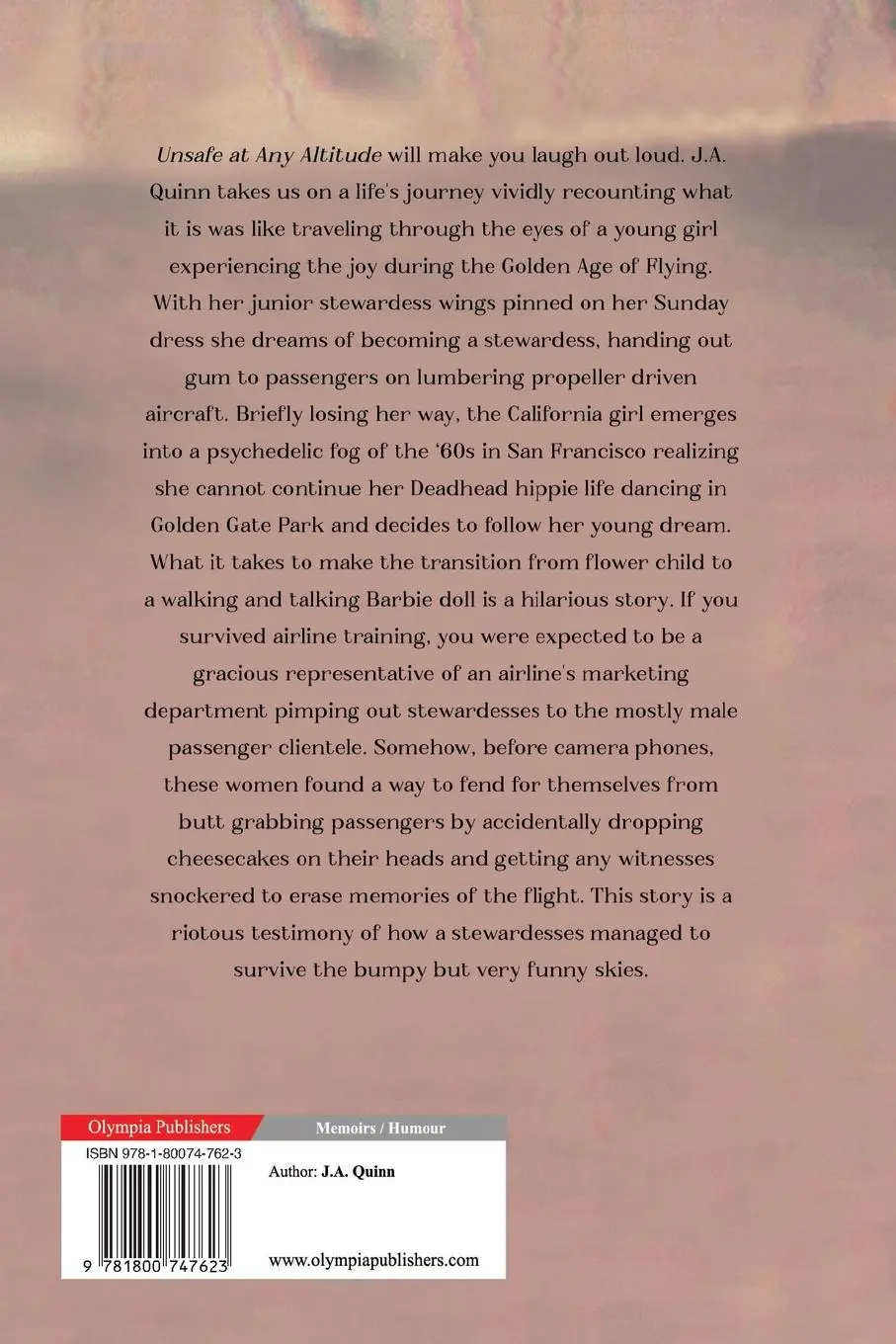 Rückseite: 9781800747623 | Unsafe at any Altitude | J. A. Quinn | Taschenbuch | Englisch | 2023