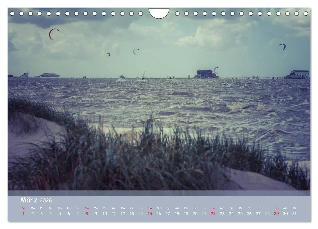 Bild: 9783516107623 | Mein St.Peter-Ording (Wandkalender 2026 DIN A4 quer), CALVENDO...
