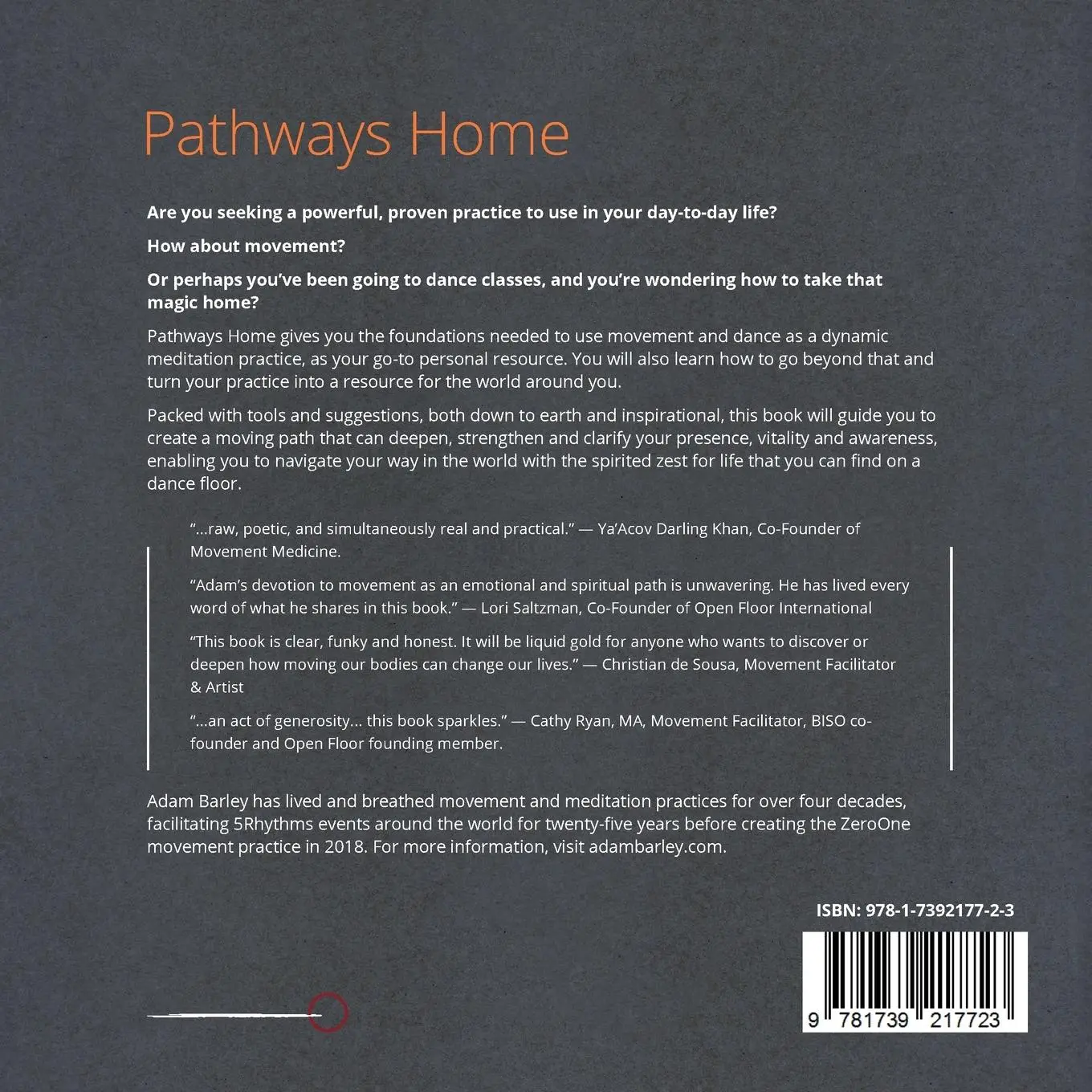 Rückseite: 9781739217723 | Pathways Home | Adam Barley | Taschenbuch | Englisch | 2022