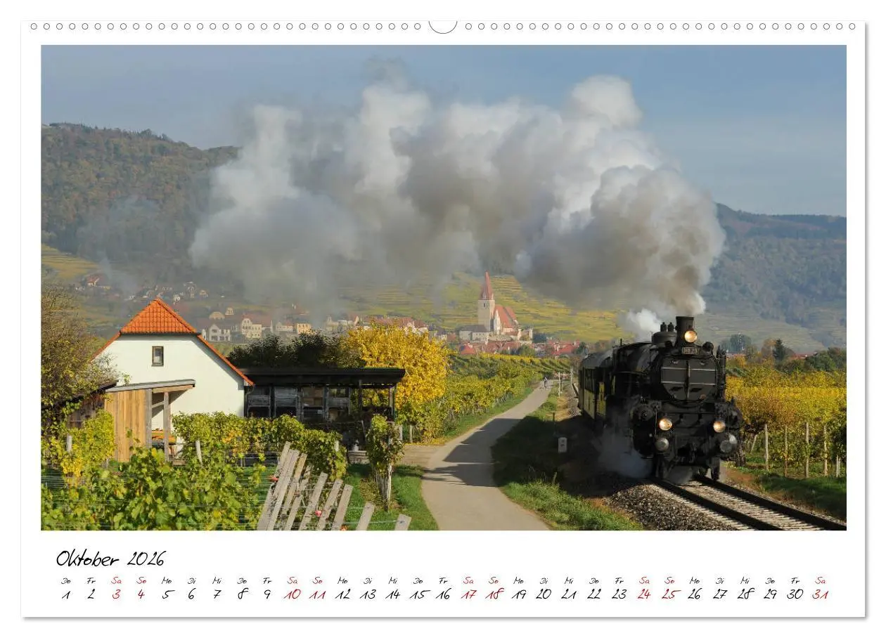 Bild: 9783457937723 | Mit Volldampf durch Österreich (Wandkalender 2026 DIN A2 quer),...