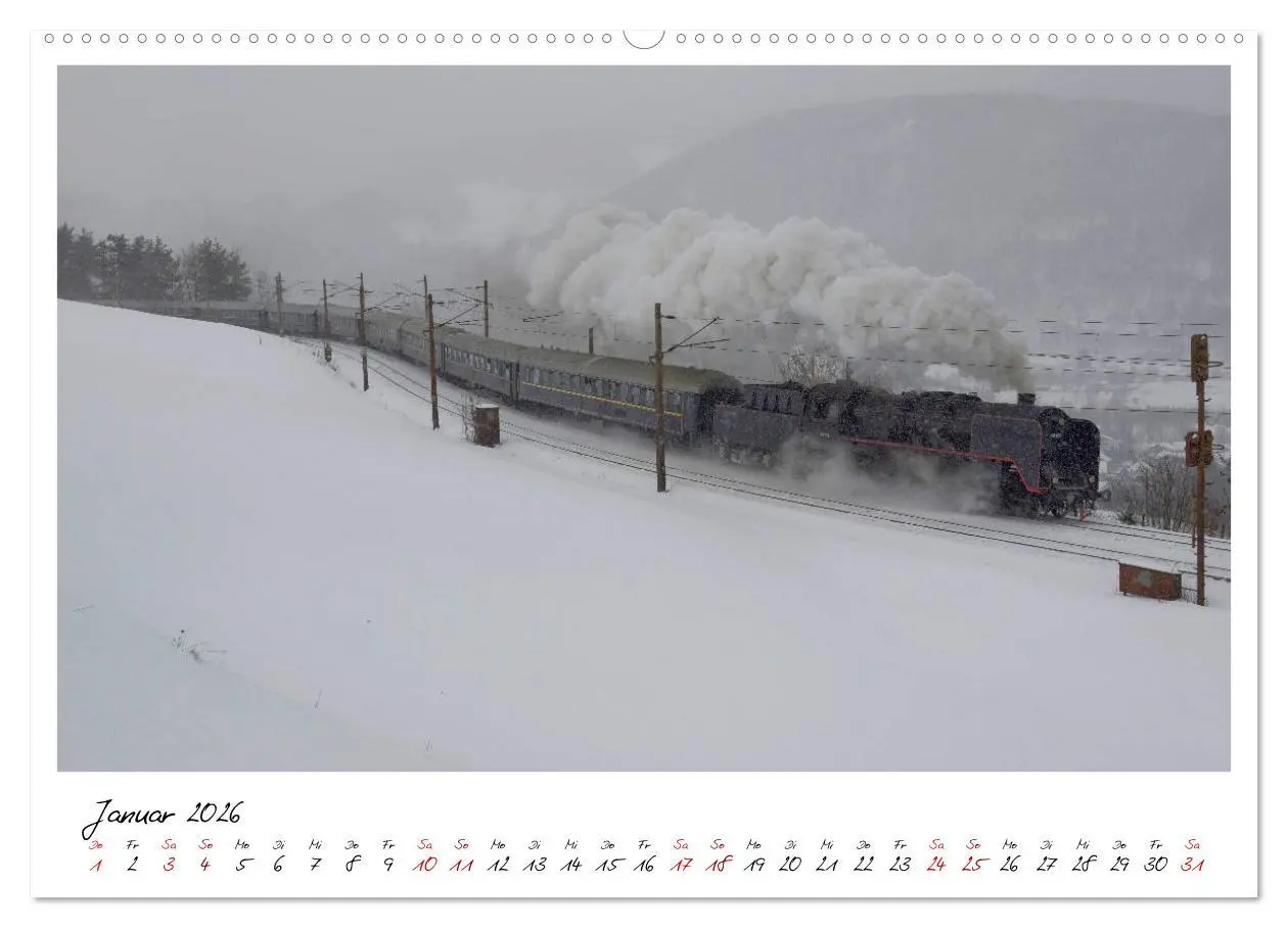 Bild: 9783457937723 | Mit Volldampf durch Österreich (Wandkalender 2026 DIN A2 quer),...