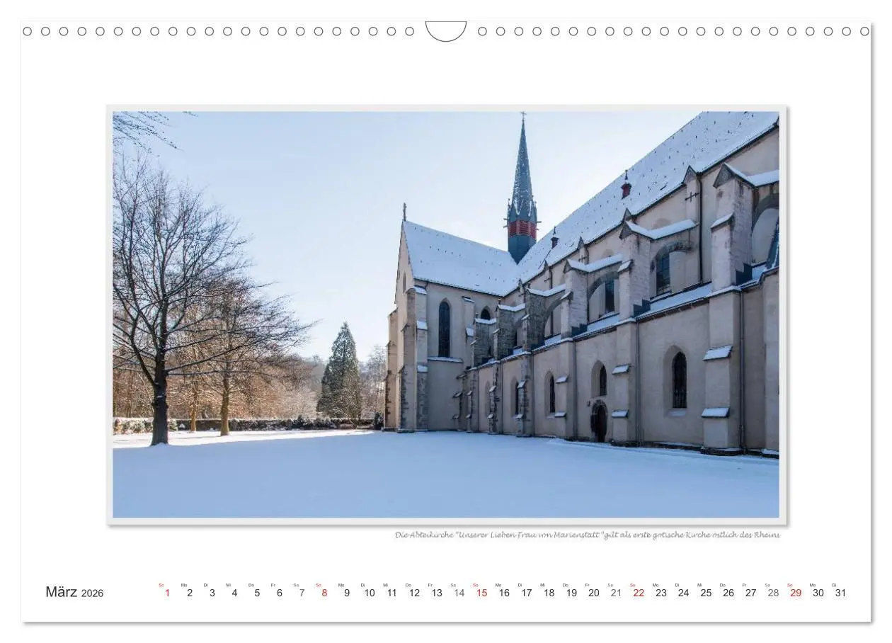 Bild: 9783516197723 | Emotionale Momente: Abtei Marienstatt im Westerwald (Wandkalender...