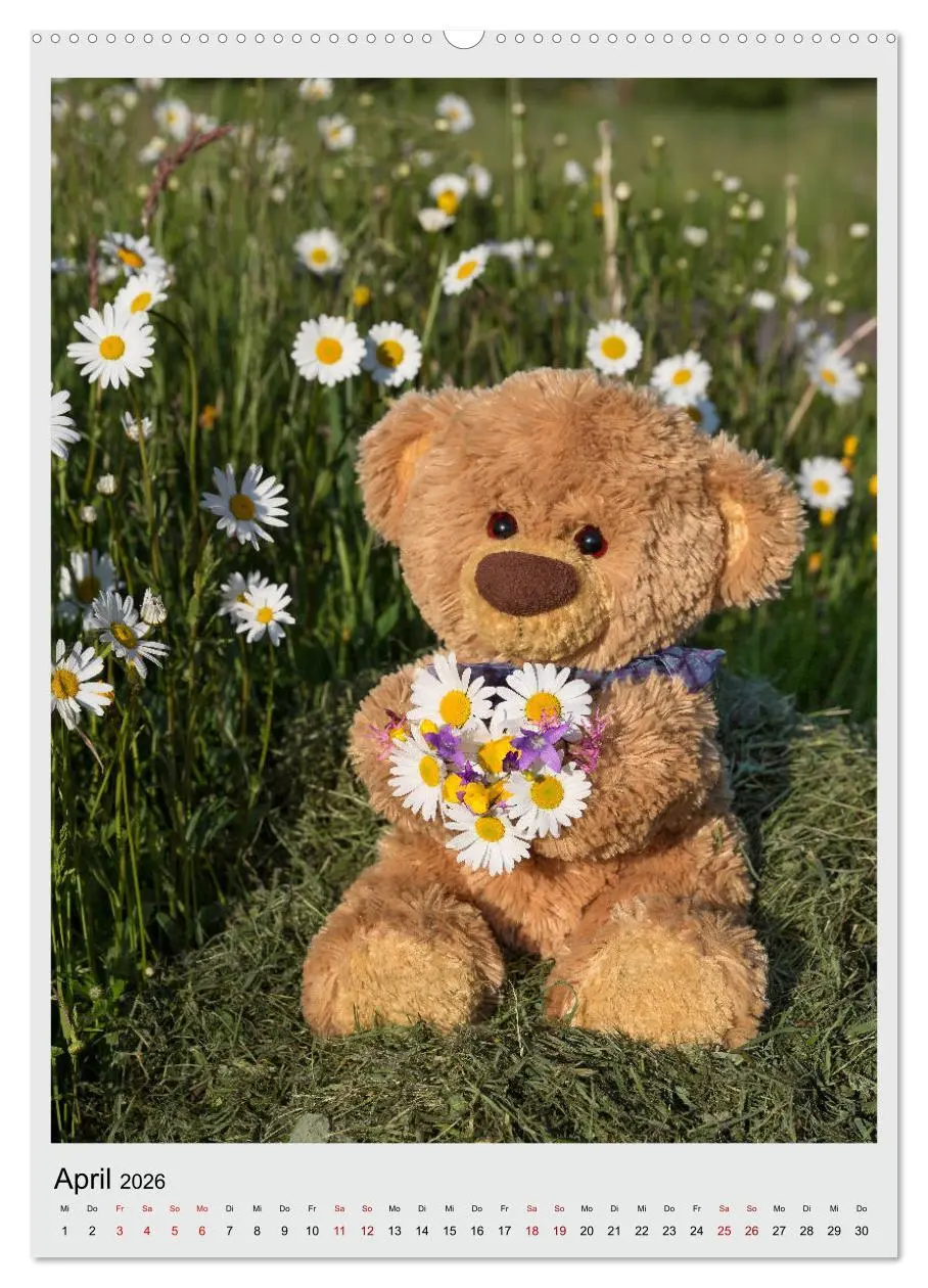 Bild: 9783516407723 | Travelling Teddy in Europa (Wandkalender 2026 DIN A2 hoch),...