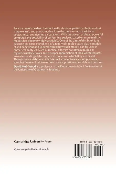 Rückseite: 9780521337823 | Soil Behaviour and Critical State Mechanics | David M. Wood | Buch