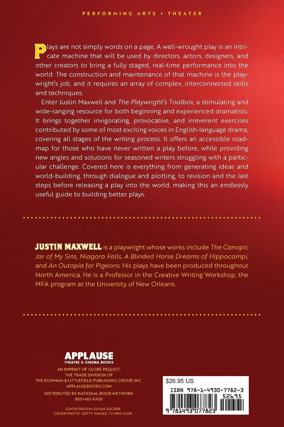 Rückseite: 9781493077823 | The Playwright's Toolbox | Justin Maxwell | Taschenbuch | Applause