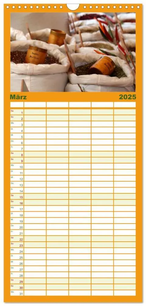 Bild: 9783457097823 | Familienplaner 2025 - Markttag in Frankreich mit 5 Spalten...