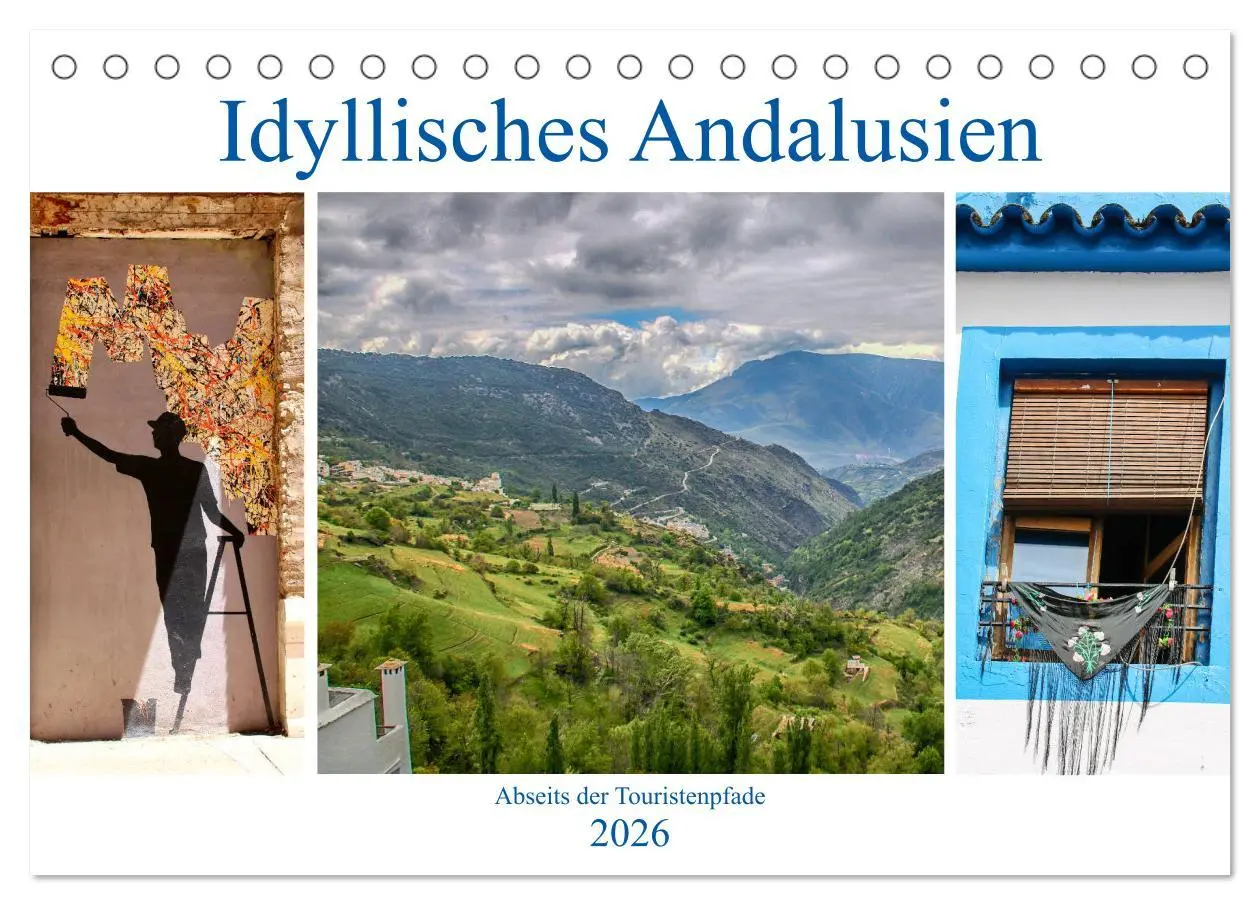 Cover: 9783457857823 | Idyllisches Andalusien (Tischkalender 2026 DIN A5 quer), CALVENDO...