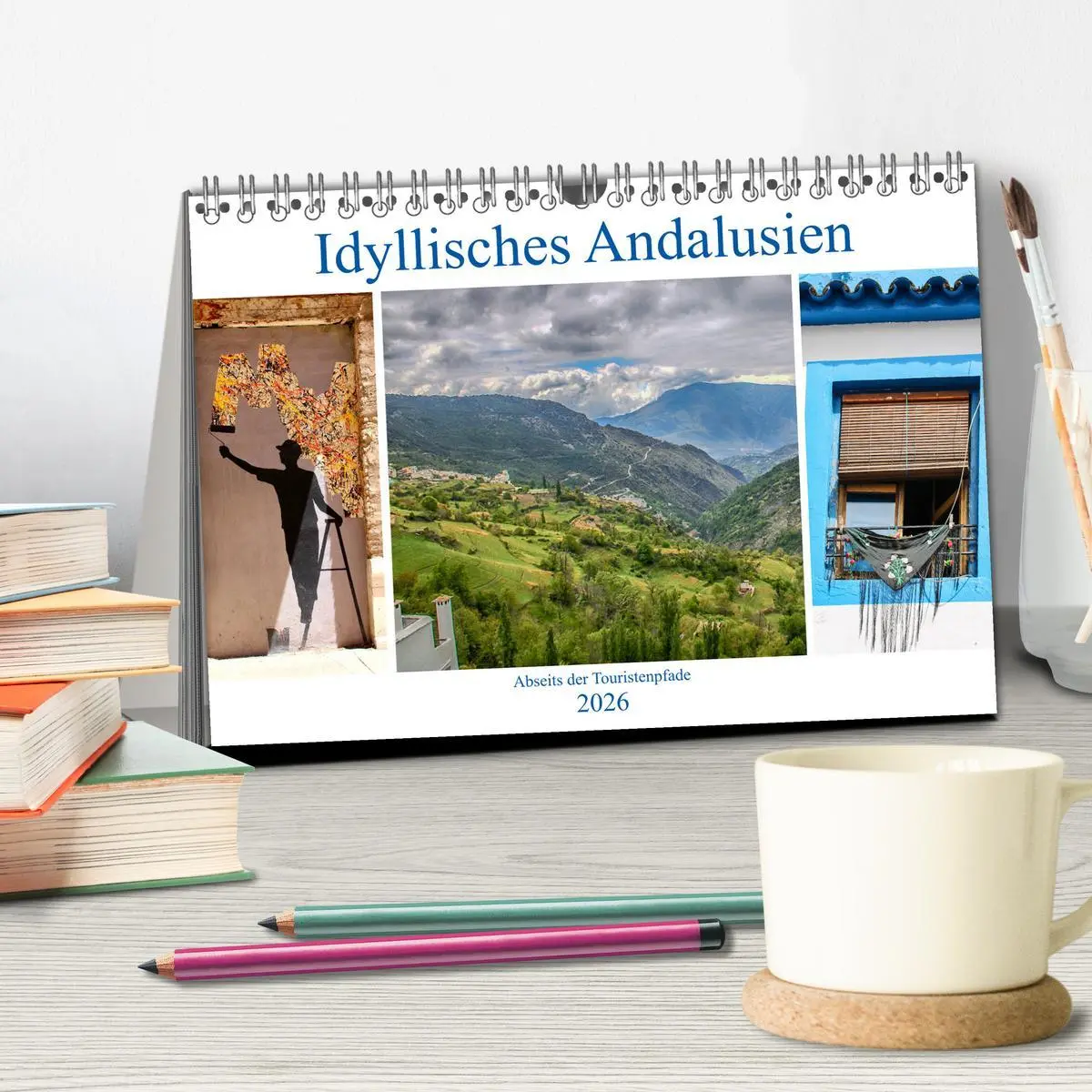 Bild: 9783457857823 | Idyllisches Andalusien (Tischkalender 2026 DIN A5 quer), CALVENDO...