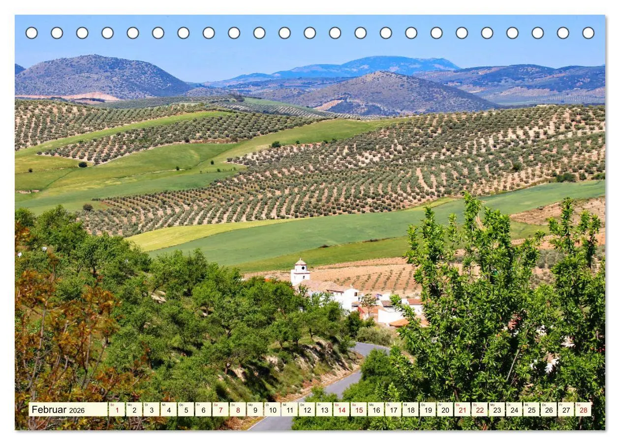Bild: 9783457857823 | Idyllisches Andalusien (Tischkalender 2026 DIN A5 quer), CALVENDO...