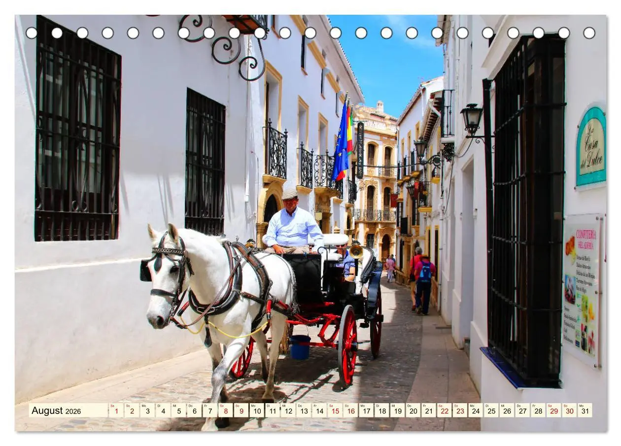 Bild: 9783457857823 | Idyllisches Andalusien (Tischkalender 2026 DIN A5 quer), CALVENDO...