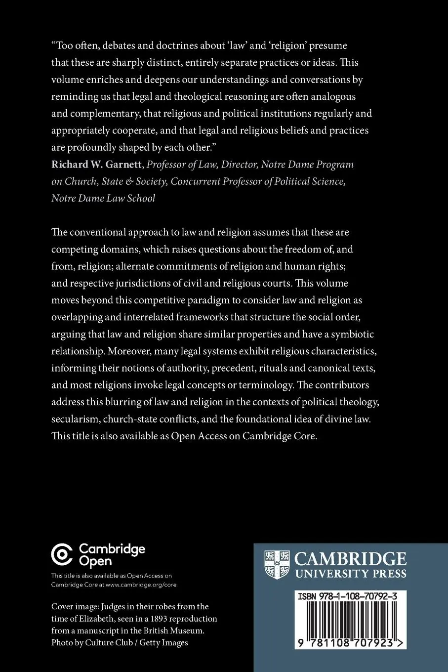 Rückseite: 9781108707923 | Law as Religion, Religion as Law | David C. Flatto (u. a.) | Buch