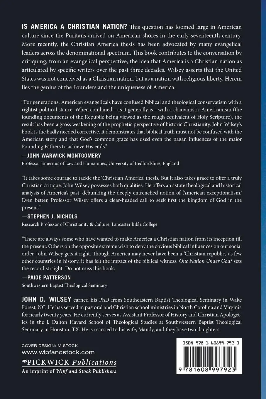 Rückseite: 9781608997923 | One Nation Under God? | John D. Wilsey | Taschenbuch | Englisch | 2011