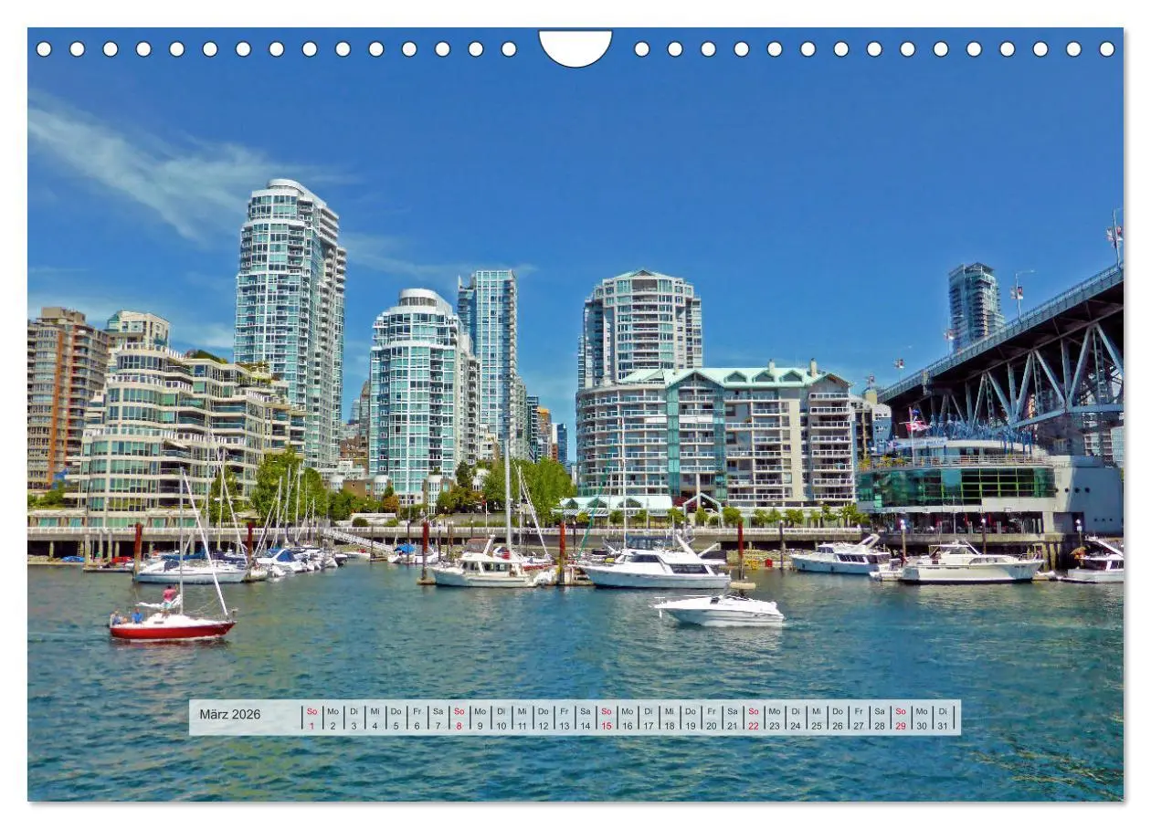 Bild: 9783457777923 | Vancouver Kanada 2026 (Wandkalender 2026 DIN A4 quer), CALVENDO...