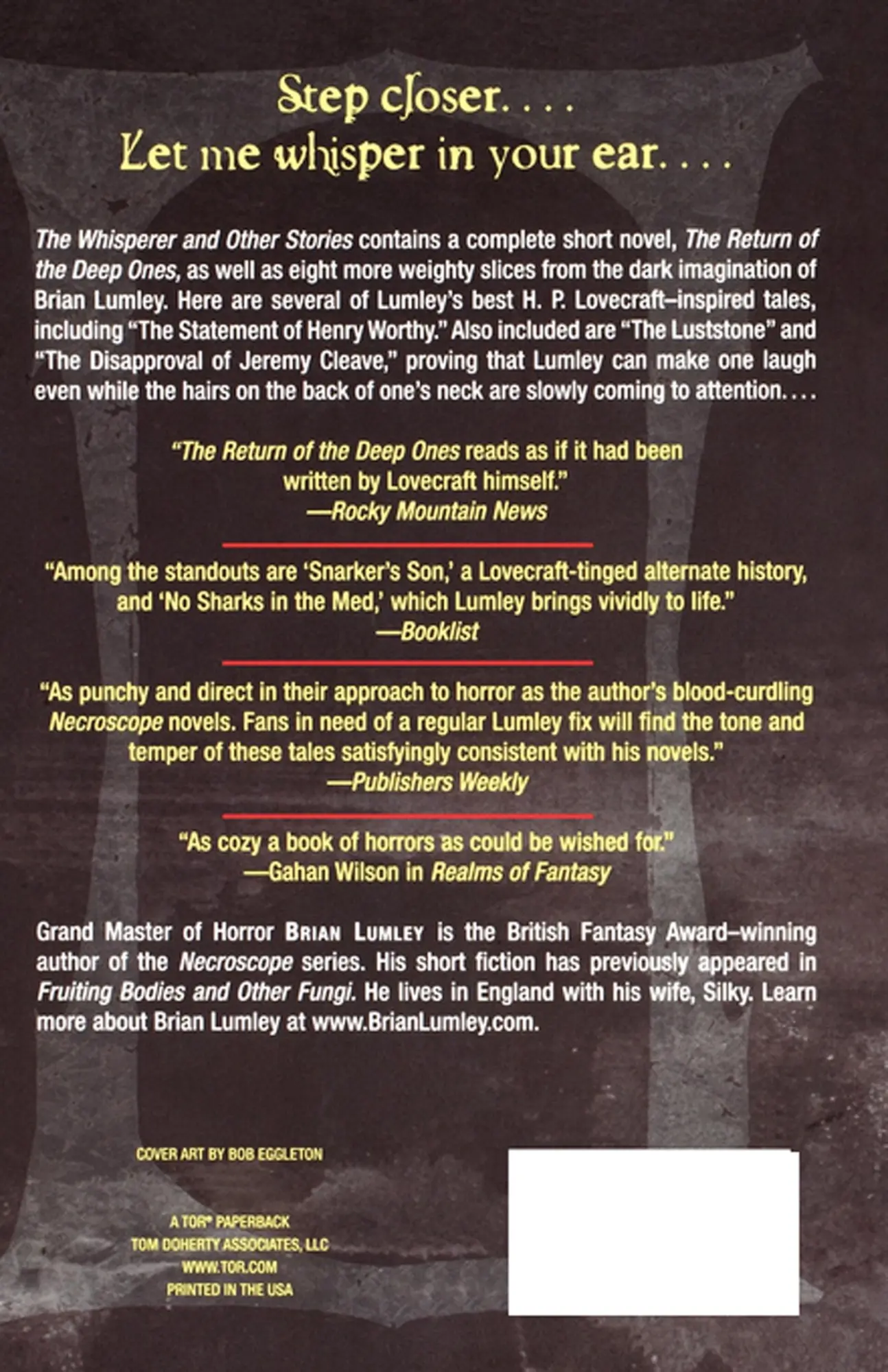 Rückseite: 9780312878023 | The Whisperer and Other Voices | Brian Lumley | Taschenbuch | Englisch