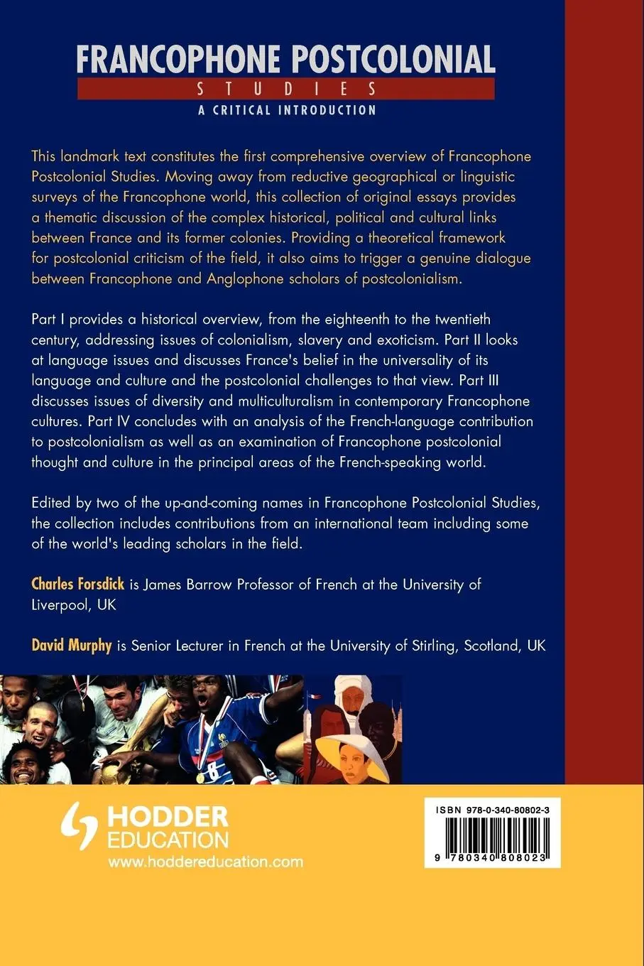 Rückseite: 9780340808023 | Francophone Postcolonial Studies | A critical introduction | Buch
