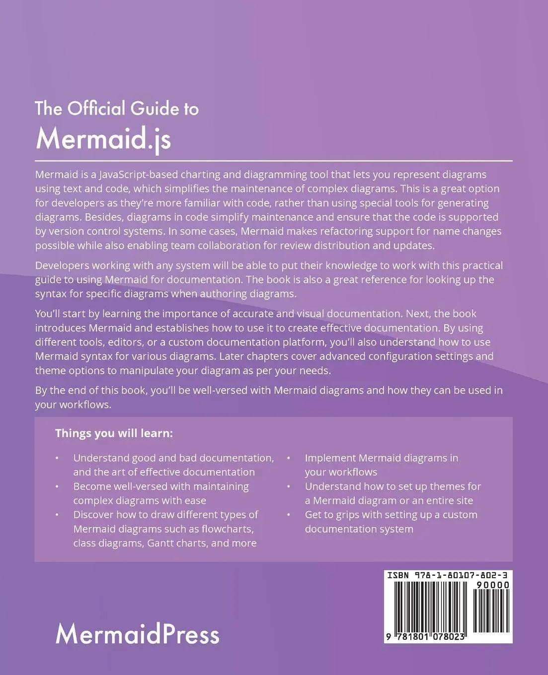 Rückseite: 9781801078023 | The Official Guide to Mermaid.js | Knut Sveidqvist (u. a.) | Buch
