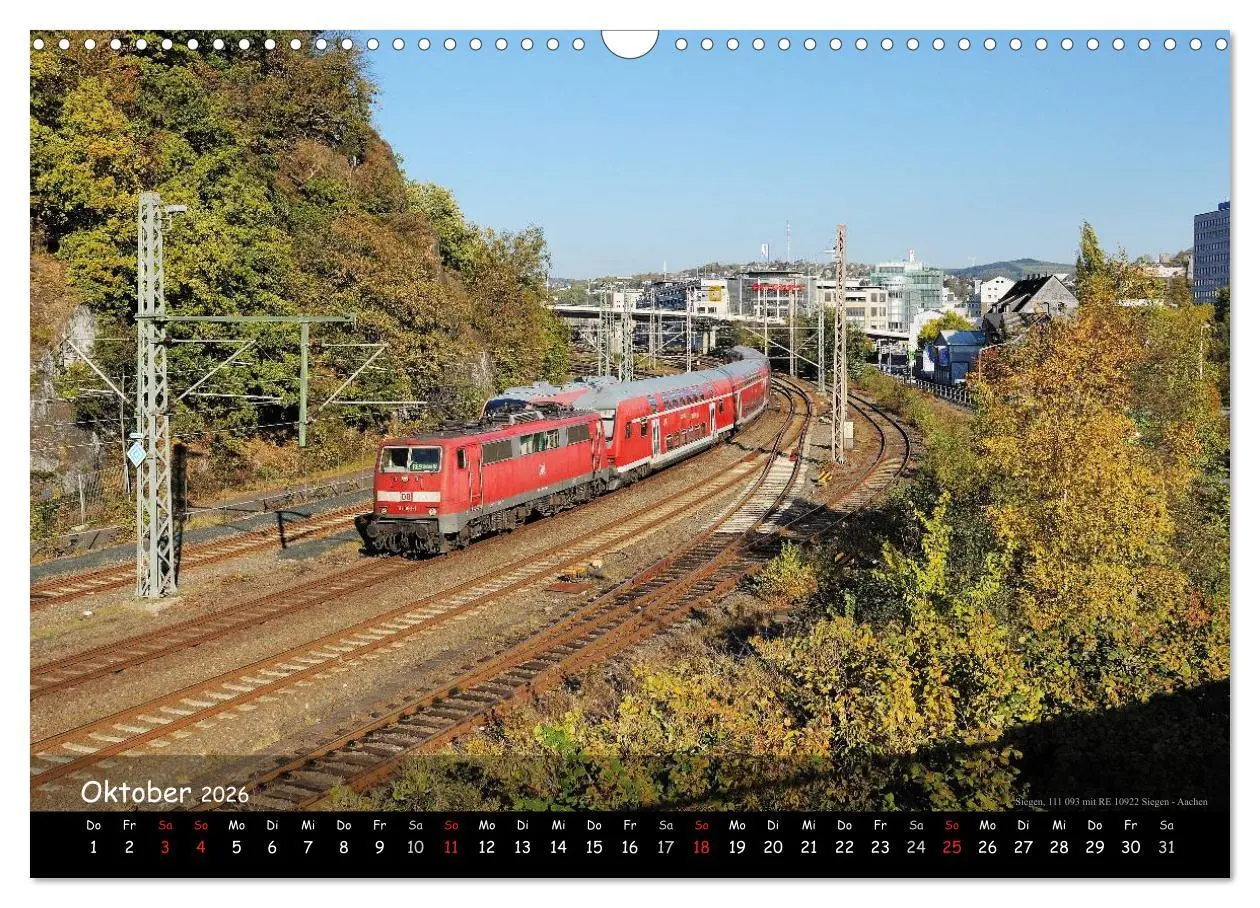 Bild: 9783516068023 | Eisenbahn im Kreis Siegen-Wittgenstein (Wandkalender 2026 DIN A3...