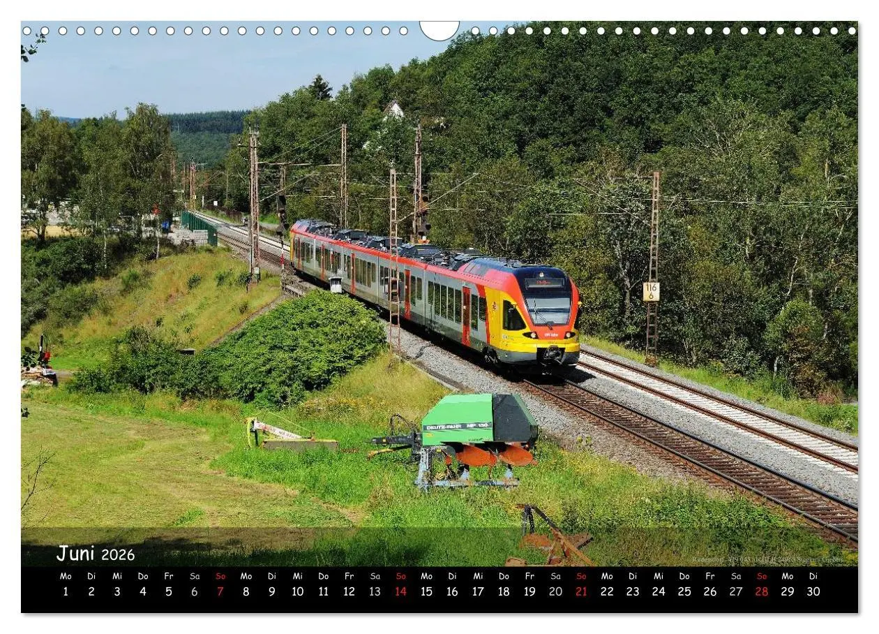 Bild: 9783516068023 | Eisenbahn im Kreis Siegen-Wittgenstein (Wandkalender 2026 DIN A3...