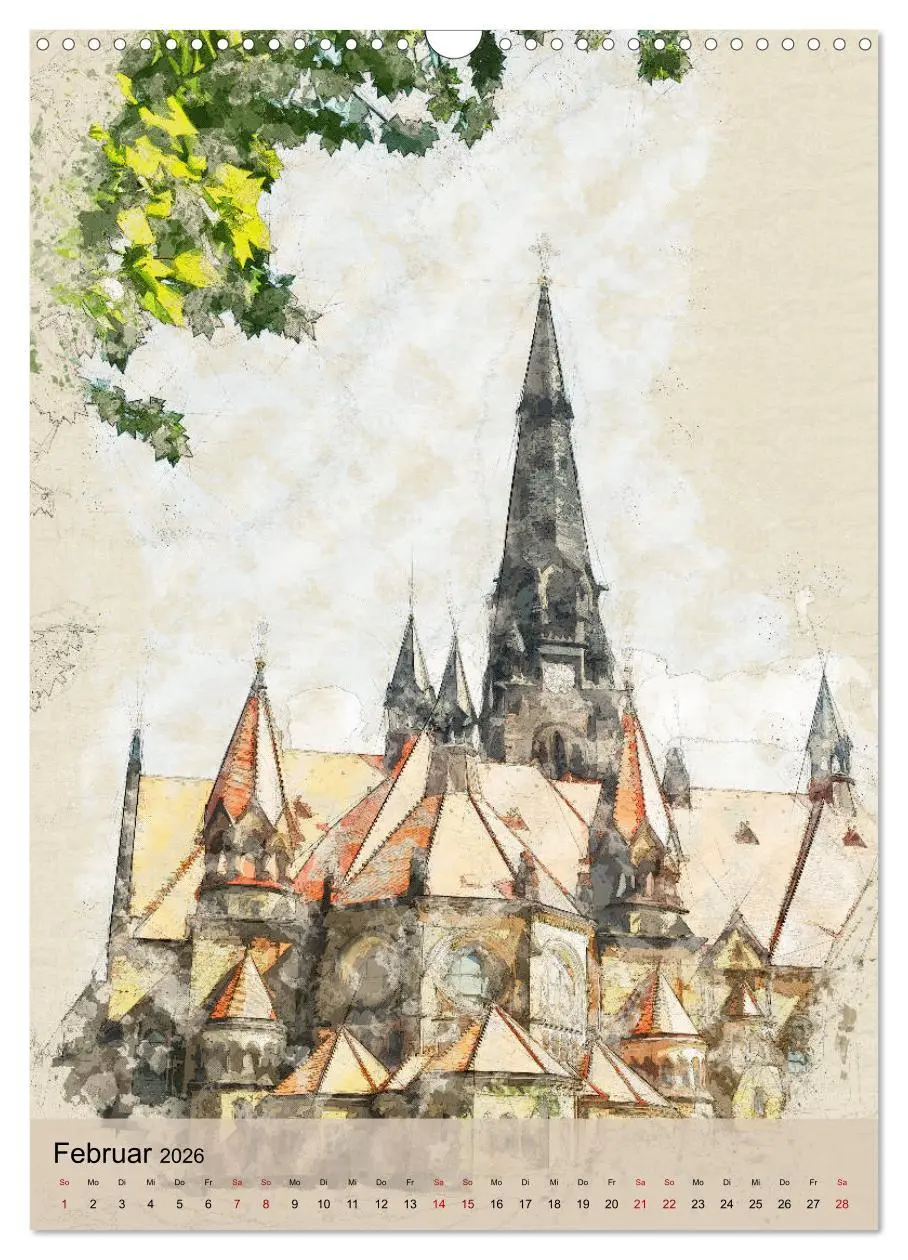 Bild: 9783516378023 | Dresden wie gemalt (Wandkalender 2026 DIN A3 hoch), CALVENDO...