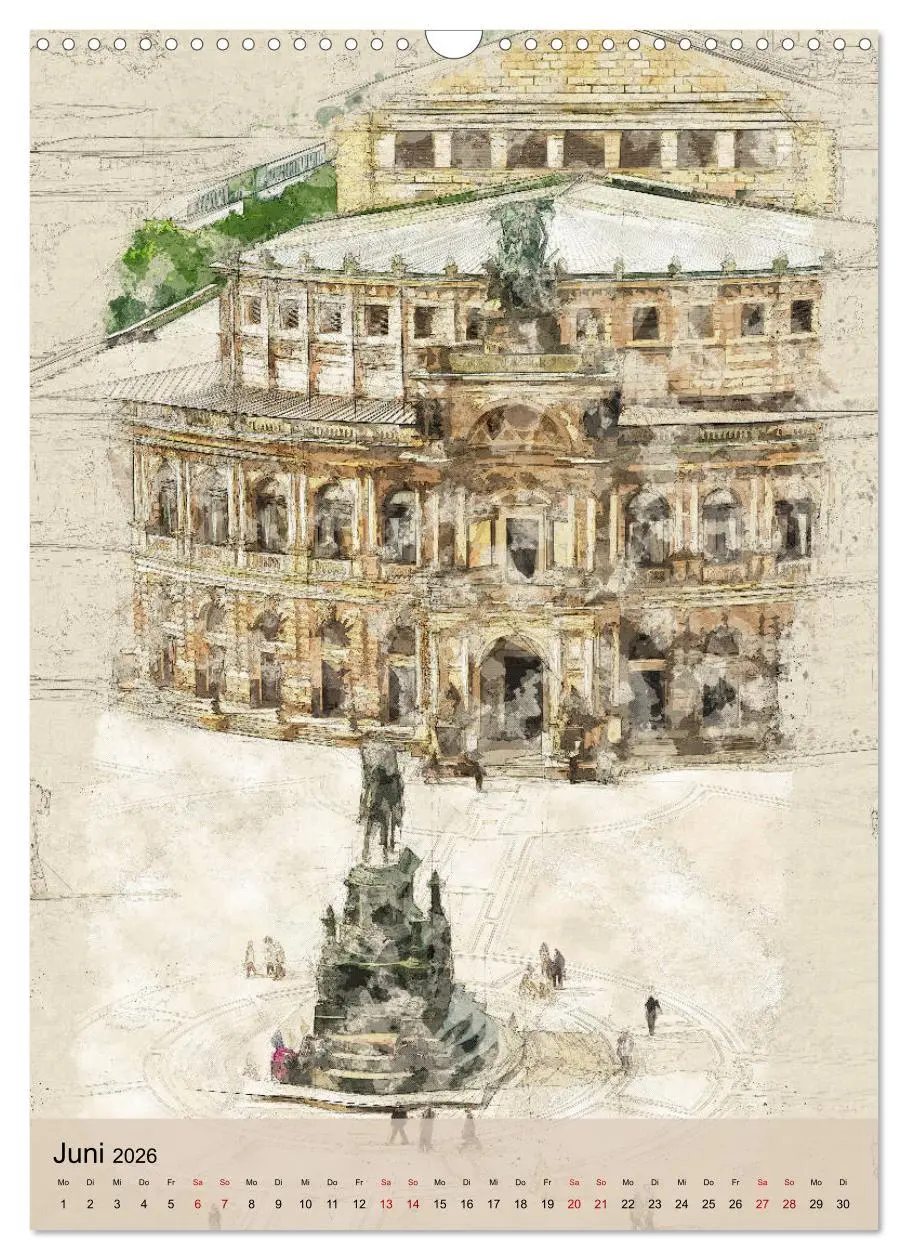 Bild: 9783516378023 | Dresden wie gemalt (Wandkalender 2026 DIN A3 hoch), CALVENDO...