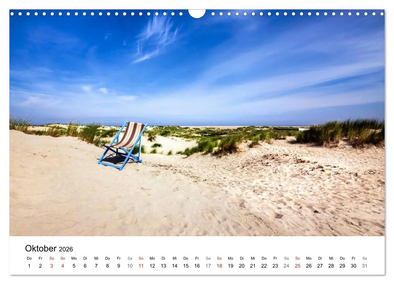 Bild: 9783457968123 | Borkum - Inselblicke (Wandkalender 2026 DIN A3 quer), CALVENDO...