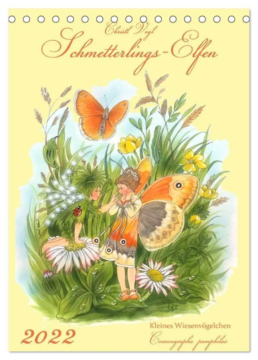 Cover: 9783516368123 | Schmetterlings-Elfen (Tischkalender 2026 DIN A5 hoch), CALVENDO...