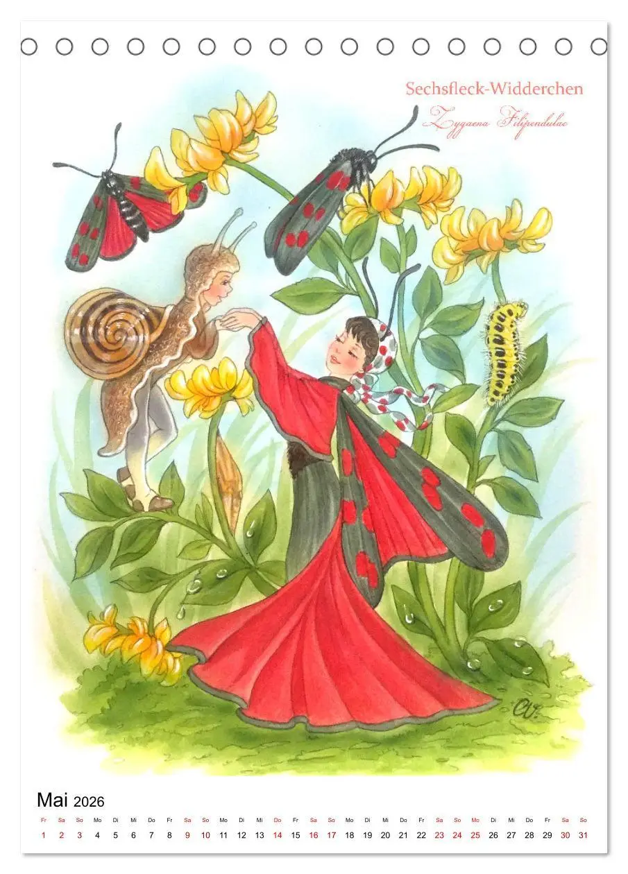 Bild: 9783516368123 | Schmetterlings-Elfen (Tischkalender 2026 DIN A5 hoch), CALVENDO...