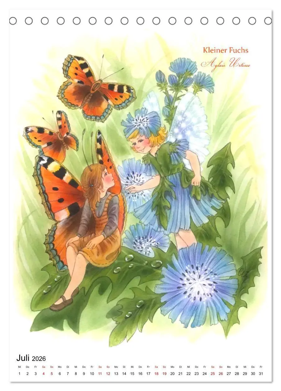 Bild: 9783516368123 | Schmetterlings-Elfen (Tischkalender 2026 DIN A5 hoch), CALVENDO...