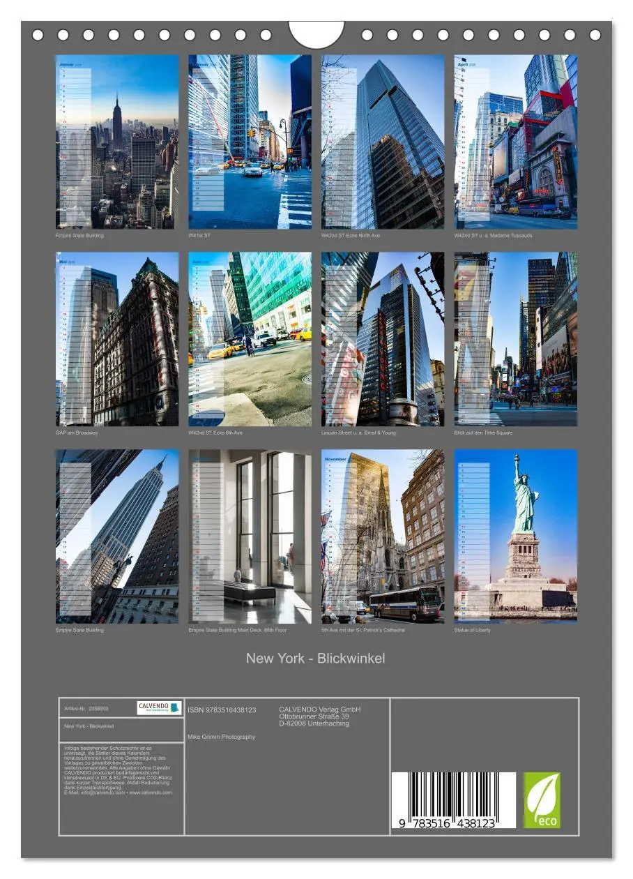 Bild: 9783516438123 | New York - Blickwinkel (Wandkalender 2026 DIN A4 hoch), CALVENDO...