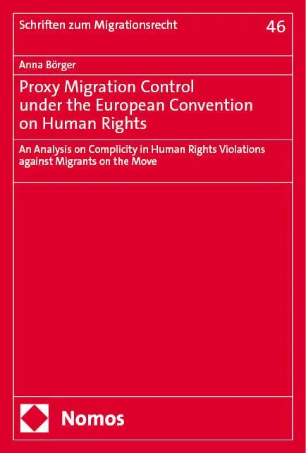 Cover: 9783756018123 | Proxy Migration Control under the European Convention on Human Rights