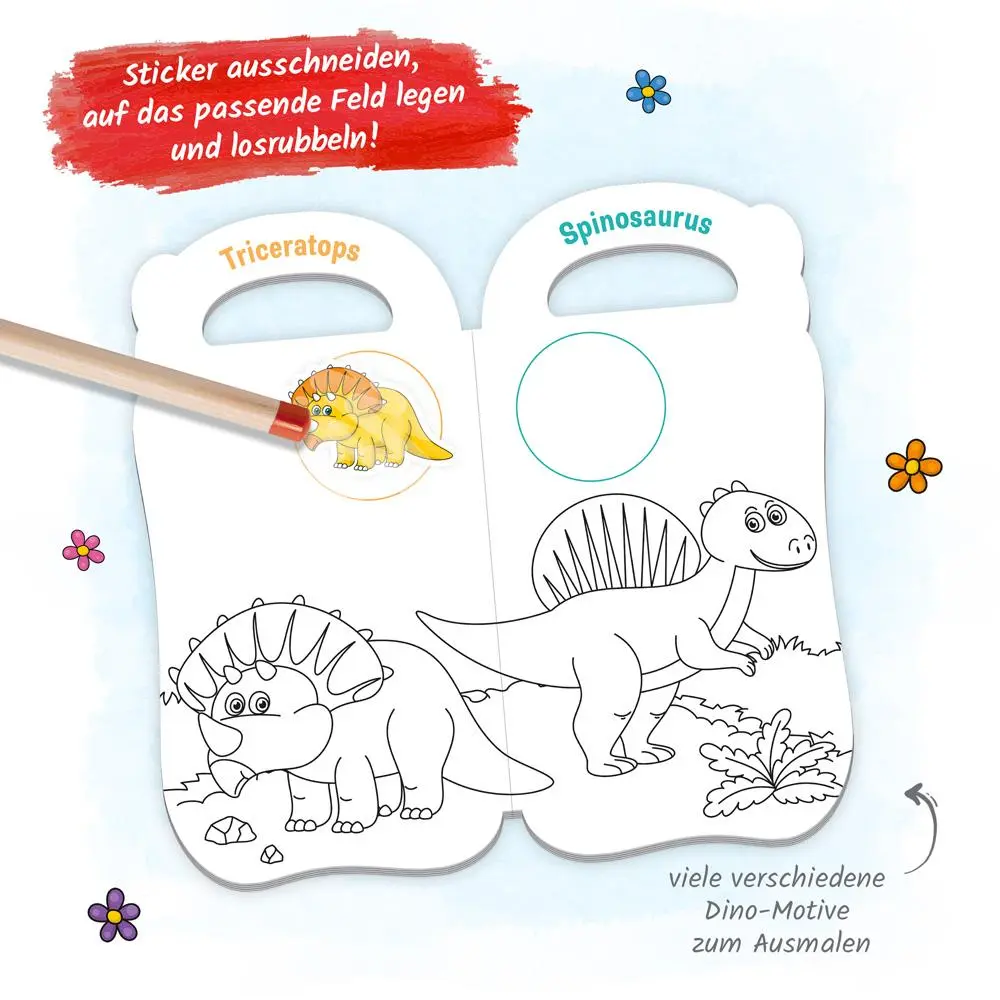 Bild: 9783965528123 | Trötsch Malbuch mit Rubbelstickern Dinosaurier | Trötsch Verlag | Buch Bild: 9783965528123 | Trötsch Malbuch mit Rubbelstickern Dinosaurier | Trötsch Verlag | Buch
