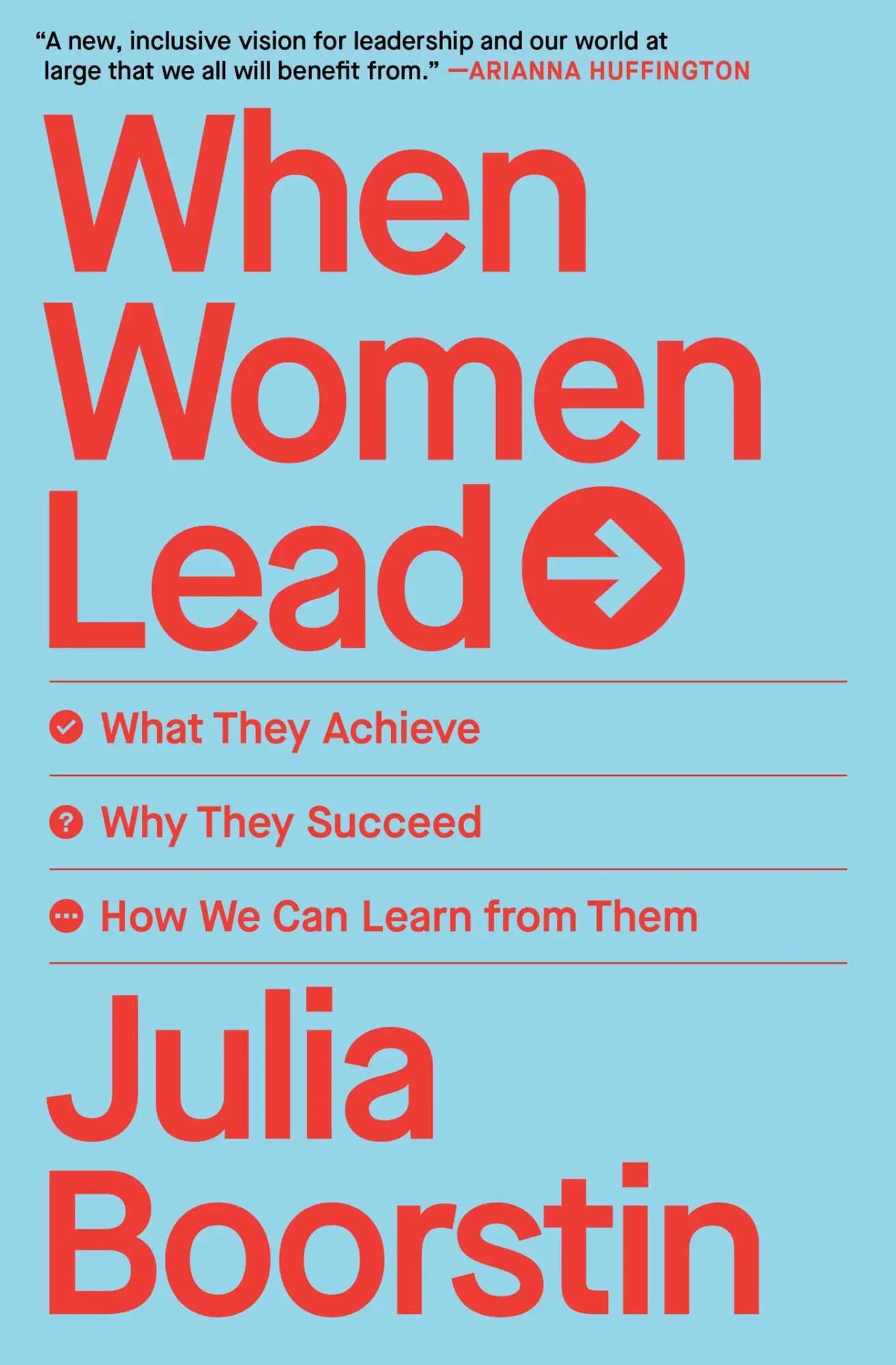Cover: 9781982168223 | When Women Lead | Julia Boorstin | Taschenbuch | Englisch | 2024