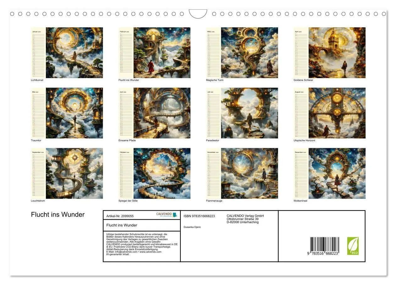 Bild: 9783516668223 | Flucht ins Wunder (Wandkalender 2026 DIN A3 quer), CALVENDO...