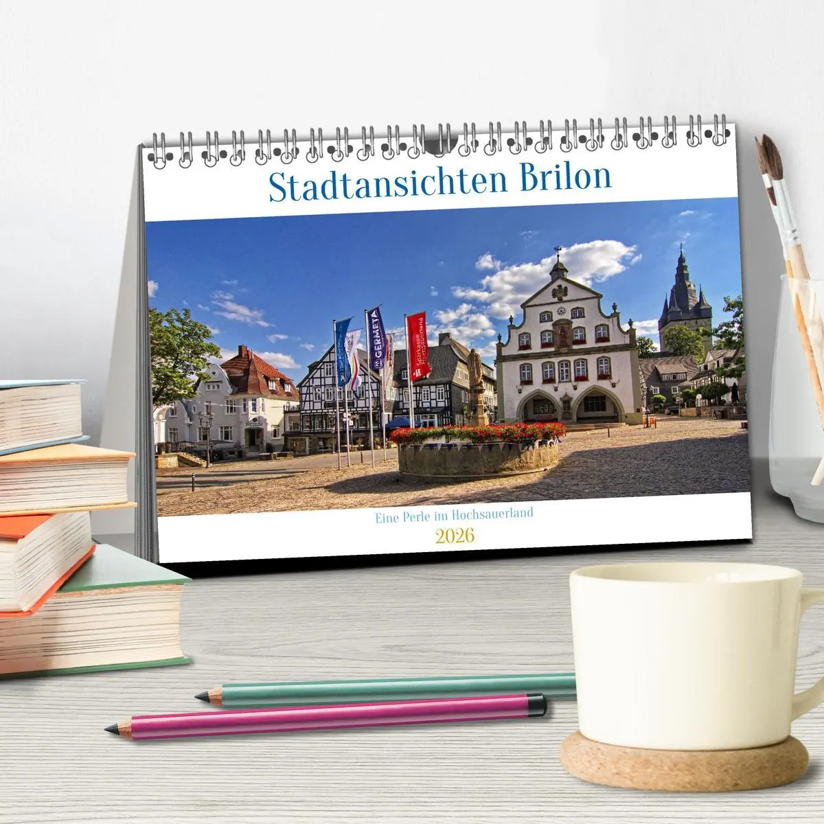Bild: 9783457568323 | Stadtansichten Brilon (Tischkalender 2026 DIN A5 quer), CALVENDO...