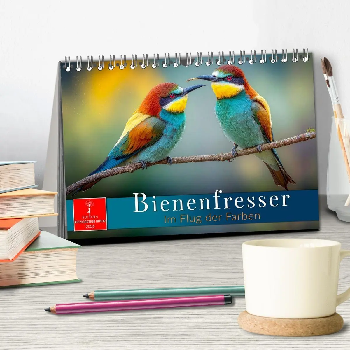 Bild: 9783516658323 | Bienenfresser - im Flug der Farben (Tischkalender 2026 DIN A5...