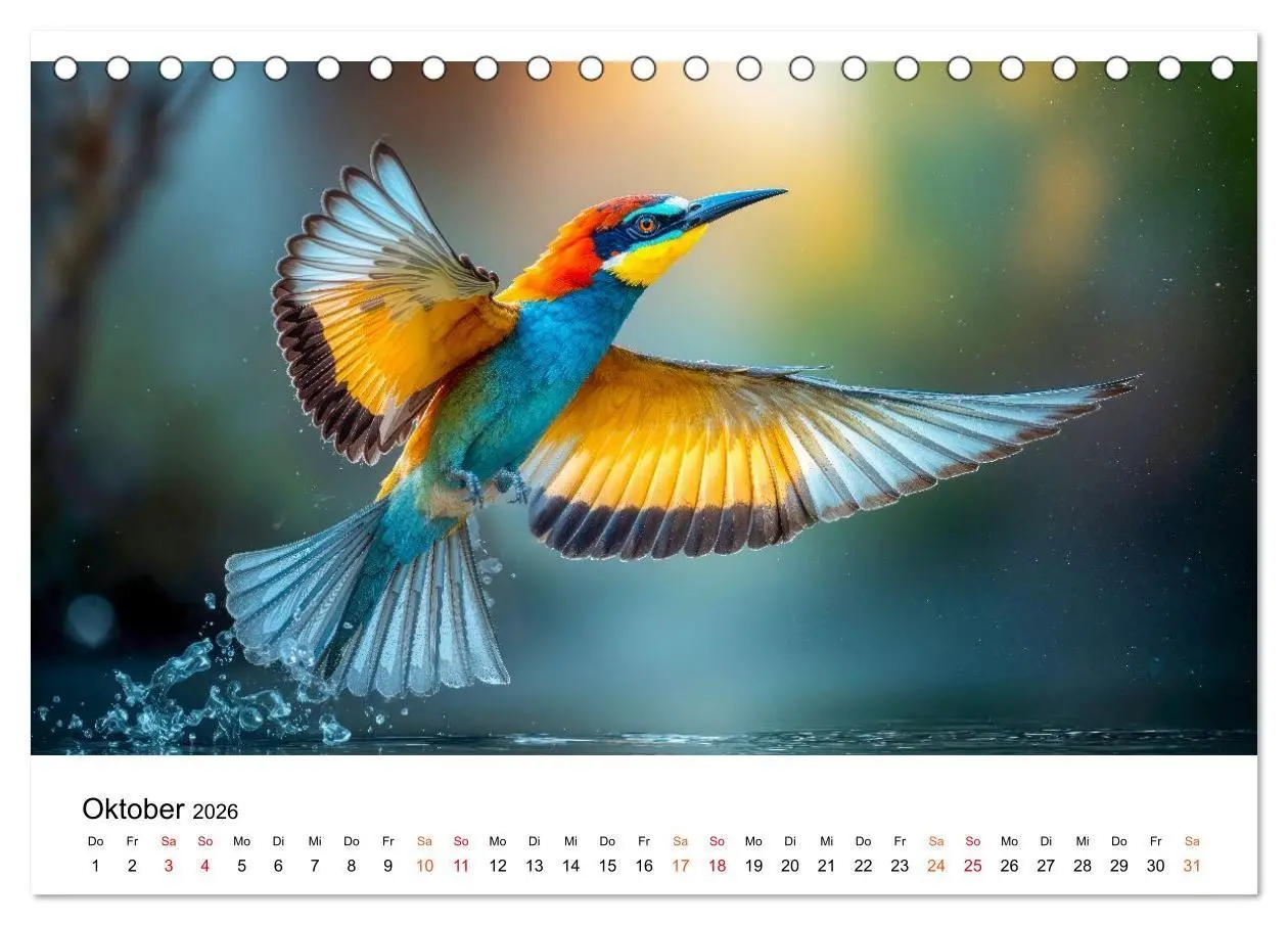 Bild: 9783516658323 | Bienenfresser - im Flug der Farben (Tischkalender 2026 DIN A5...