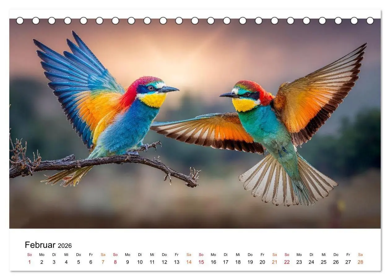 Bild: 9783516658323 | Bienenfresser - im Flug der Farben (Tischkalender 2026 DIN A5...