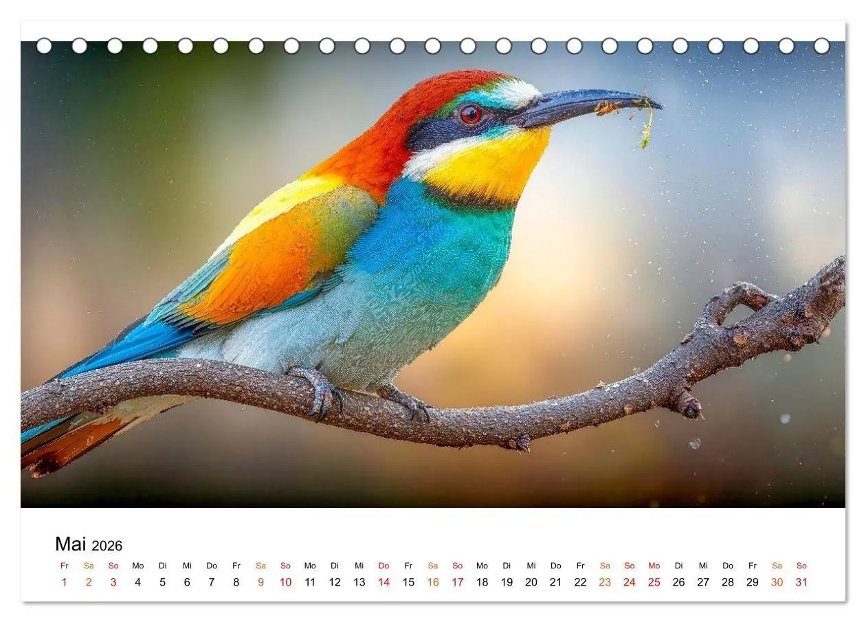 Bild: 9783516658323 | Bienenfresser - im Flug der Farben (Tischkalender 2026 DIN A5...