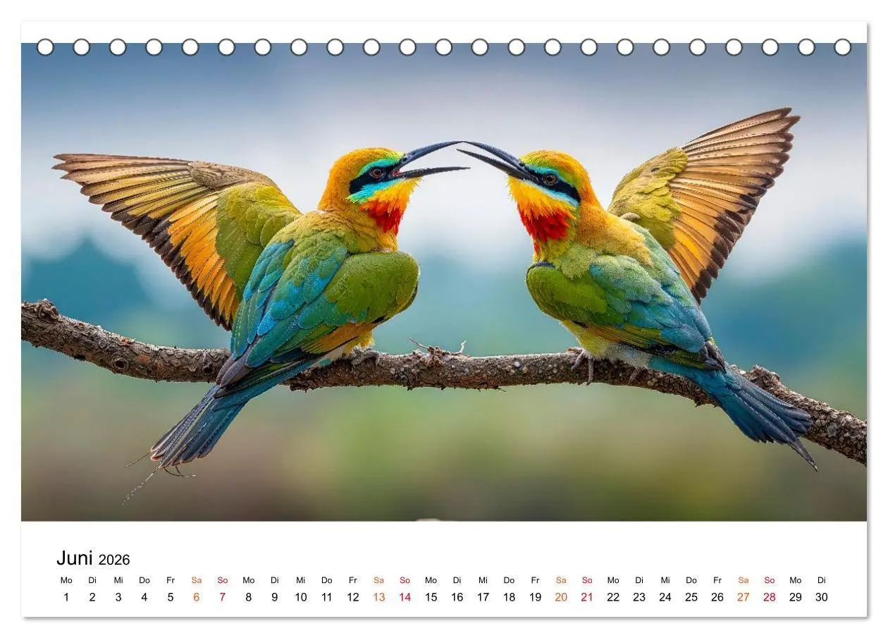 Bild: 9783516658323 | Bienenfresser - im Flug der Farben (Tischkalender 2026 DIN A5...