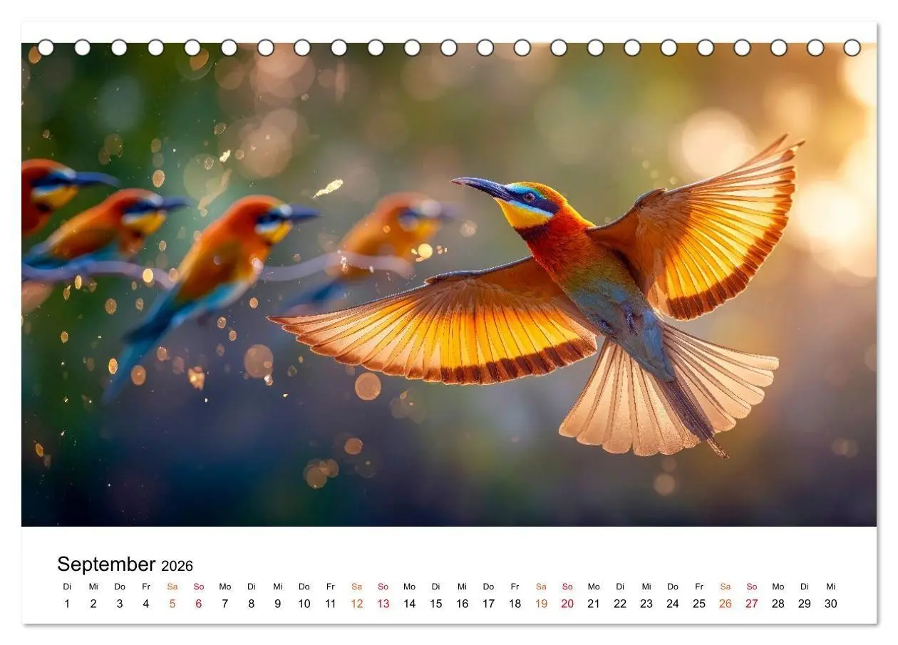 Bild: 9783516658323 | Bienenfresser - im Flug der Farben (Tischkalender 2026 DIN A5...