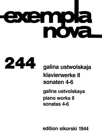Cover: 9790003028323 | Klavierwerke | Bd II: Sonaten 4-6 | Galina Ustvolskaya | Buch | 1996