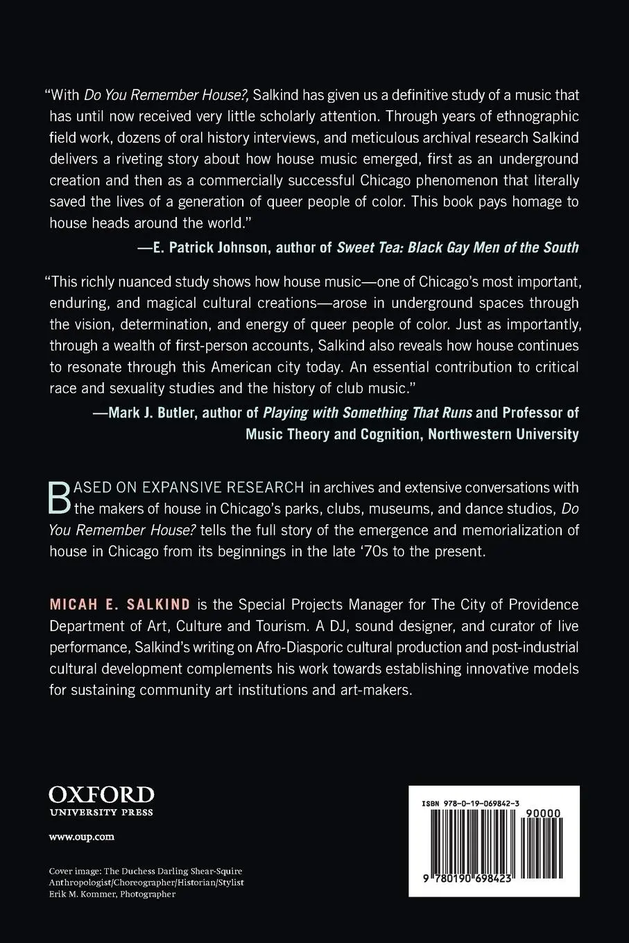 Rückseite: 9780190698423 | Do You Remember House? | Chicago's Queer of Color Undergrounds | Buch