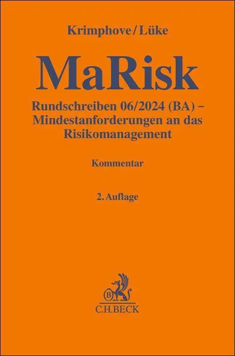 Cover: 9783406828423 | MaRisk | Dieter Krimphove (u. a.) | Buch | Gelbe Erläuterungsbücher
