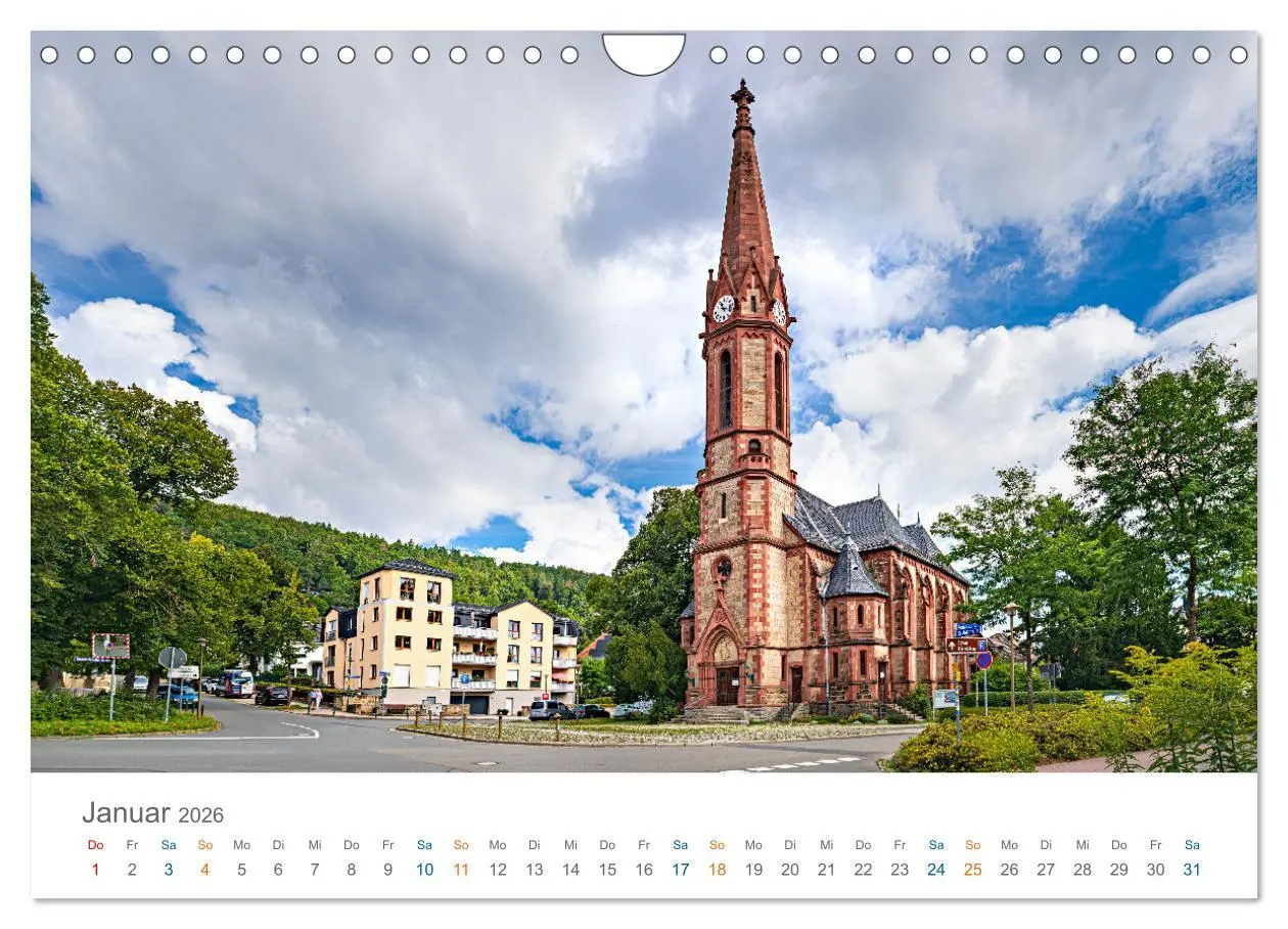 Bild: 9783457318423 | Rudolstadt - im Tal der Saale (Wandkalender 2026 DIN A4 quer),...