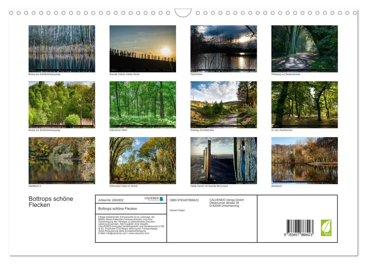 Bild: 9783457868423 | Bottrops schöne Flecken (Wandkalender 2026 DIN A3 quer), CALVENDO...