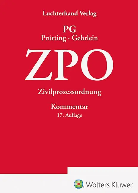 Cover: 9783472098423 | ZPO Kommentar | Zivilprozessordnung - Kommentar | Prütting (u. a.)