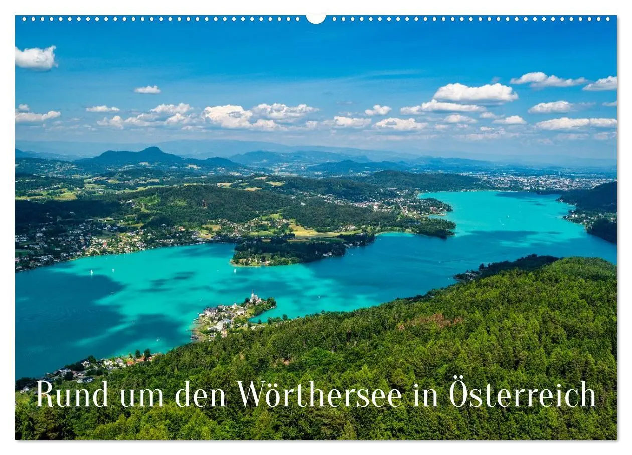 Cover: 9783516648423 | Rund um den Wörthersee in Österreich (Wandkalender 2026 DIN A2...