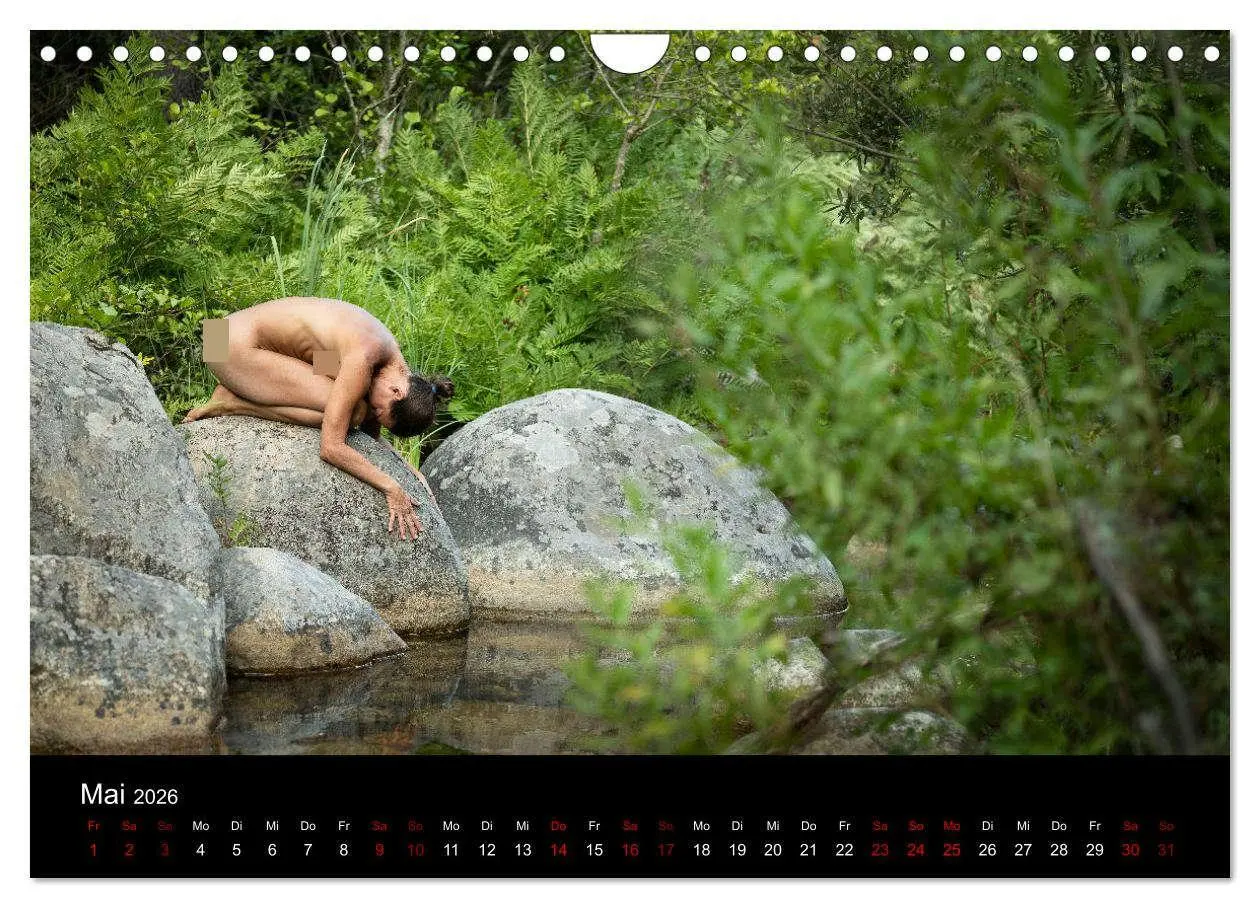 Bild: 9783457618523 | Aktfotografie auf Felsen (Wandkalender 2026 DIN A4 quer), CALVENDO...