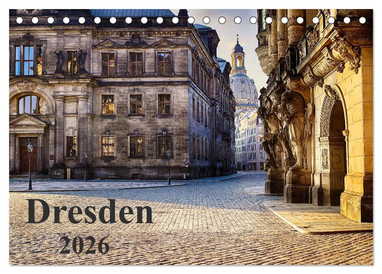 Cover: 9783457928523 | Dresden 2026 (Tischkalender 2026 DIN A5 quer), CALVENDO Monatskalender