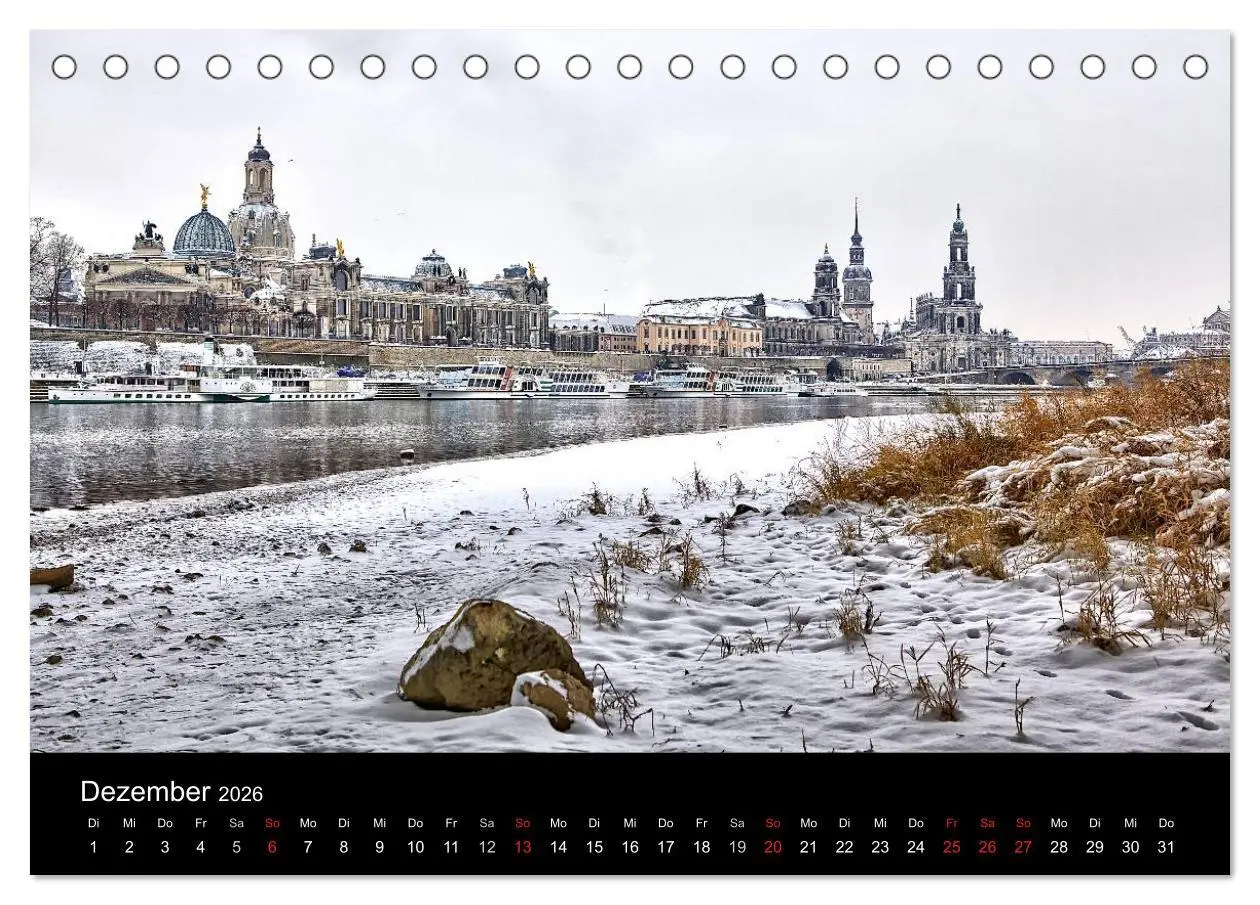 Bild: 9783457928523 | Dresden 2026 (Tischkalender 2026 DIN A5 quer), CALVENDO Monatskalender